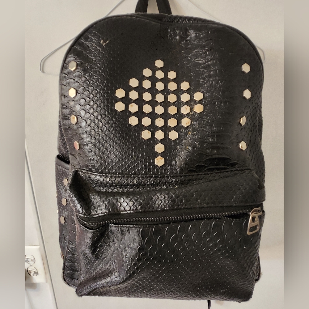 Luxury Vintage Faux python Back Pack